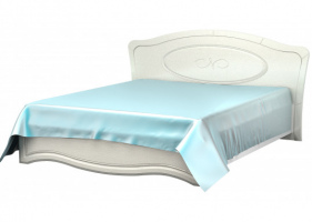 Кровать двуспальная «Жемчужина» 1,6 м с настилом